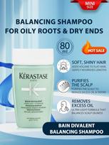 KERASTASE [Mini] SPECIFIQUE BAIN DIVALENT ŠAMPŪNAS 80ml white