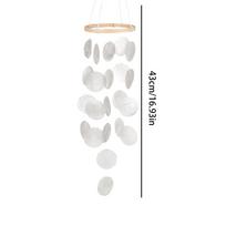 Shell Wind Chimes Yard Beach Windchime Hangable Ornament Boho Soothing Sounds For Wife Girls Beach Home Indoor Porch Garden balta