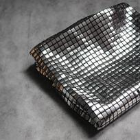 Sidabrinis atspindintis blizgučių audinys „pasidaryk pats“ vakarėliams, scenos fonui, sijonams, suknelėms, tinklelis, blizgučiai, metalinis, dizainerio audinys 50x95cm gray