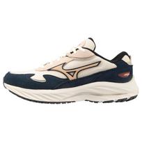 Mizuno Wave Rider Beta Insignia Blue Unisex Sportbačiai Balti Sniego Baltumo Smėlio Spalvos D1GA330904 40.5