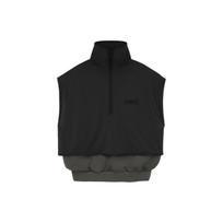 Fear of God Essentials Nylon Fleece Mockneck Vest Ink/Jet Black Men Outerwear 202SP244290F L