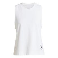 Adidas Stella McCartney Collaboration SS23 Solid Logo Crew Neck Activewear Tank Women Tops White IB6858 L