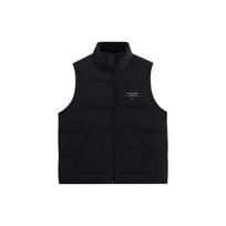 Li-Ning Contrast Color Brand Logo Print Down Vest Men Outerwear Black AMRS035-1 XXL