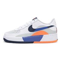 Nike Air Force 1 LV8 GS Upside Down Kids Sneakers White Light-Silver Astronomy-Blue FN4730-002 36 white