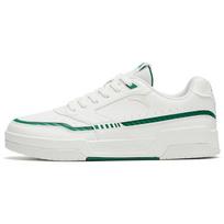 Anta Comfortable Versatile Non-Slip Shock Absorbing Wear-Resistant Low-Top Skate Shoes Men Sneakers Ivory-White Pine-Green 912318062-1 42 white