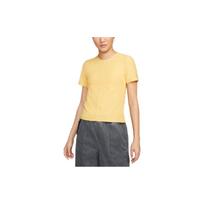 Nike Sportswear Dri-FIT ADV Tech Pack Solid Color Breathable Crew Neck Short Sleeve T-Shirt Women Tops Yellow DM6499-700 S