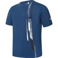 FILA Printed Basic Simple Tennis Sports Knit Short Sleeve T-Shirt Men Tops Night-Shadow-Blue A11M333115F-DB M