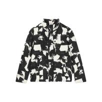 FILA X Études Collaboration All-Over Print Zipper Stand Collar Long Sleeve Down Jacket Men outerwear F11M346901F-ZA 2XL white
