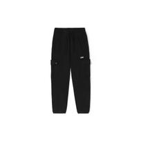 Vans Simple Drawstring Versatile Solid Color Tapered Sweatpants Unisex Bottoms Black VN00090WBLK M