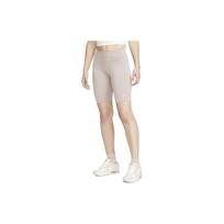 Nike Sportswear Essential Solid Slim Fit Workout Shorts Women Shorts Gray Brown CZ8527-272 S white