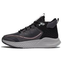 Li Ning Soft Zero Wntr Zero Wntr Fleece Shock Absorption Mid-Top Running Shoes Women sneaker Black AGLR238-2 37