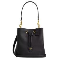 Coach Rowan 21 Logotipo Odinė Rankinė Maža Moteriška tote rankinė Juoda CBH06-IMBLK Basic Set (Bag+Dust Bag)