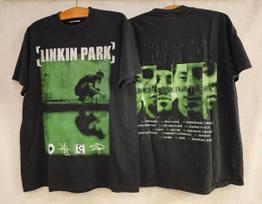 Vintage Linkin Park Meteora 90s Rock Metal Band XL Single Stitch T-Shirt REPRINT XXXL gray