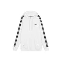 Adidas Neo Casual Sport Hoodie with Side Stripes Men Tops White H53023 M
