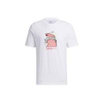 Adidas Neo Surf Print Sport Round Neck T-Shirt Men Tops White GS2581 S