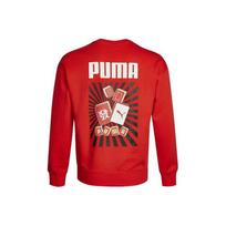 Puma Chinese New Year Mahjong Print Crew Neck Sweatshirt Men Tops Red 531298-23 M red