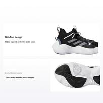 Adidas Harden Stepback 3 J Black White Kids Sneakers Core-Black Cloud-White GY8640 36