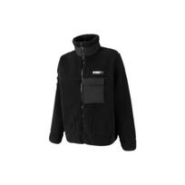 Puma Winterized Solid Logo su užtrauktuku vilnos striukė Unisex viršutiniai drabužiai juoda 539707-01 L black