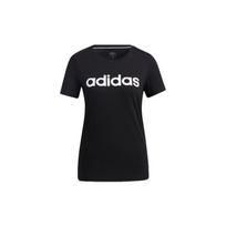 Adidas Neo Logo Print Sports Round Neck Retro T-Shirt Women Tops Black GP7138 S