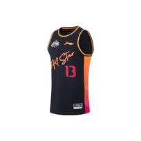 Li-Ning CBA All-Star Basketball Vest With Logo And Letter Print, 2022 Season, Guo Ailun No. 13 Men Tops Black AAYT693-1 S