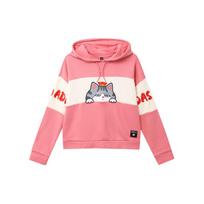 Adidas Neo CNY Series Emperors Rest Co-Branded Pullover Hoodie With Contrast Print Women Hoodie Magenta GP5737 XL