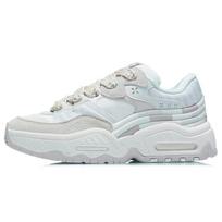 Li Ning CF Honor Storu padu Aukštį didinantys Amortizuojantys Universalūs Duonos batai Žemo aulo Kasdieniai batai Moteriški sportbačiai Balta Smėlio pilka AGCR438-2 37 white
