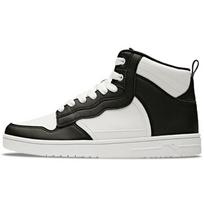 Anta Lifestyle Series Non-Slip Shock Absorbing High-Top Sneakers Women sneakers White Black 92948088-6 36 black