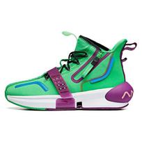 Anta Dragon Ball Super X  Piccolo High-Top Basketball Shoes Men sneakers Green Purple 112011619-5 44.5