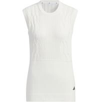 Adidas Primeknit Gradation Pattern Vest With Solid Logo Golf Knit Sports Vest Women Vests White IN6613 XS