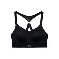 Under Armour Breathelux Solid Logo Training Shock Absorbing High Intensity Sports Bra Women underwear Black 1370739-001 XL black
