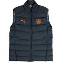 Puma Manchester City Casuals Comfortable Versatile Zip Vest Men Vests Dark-Gray 767740-22 M