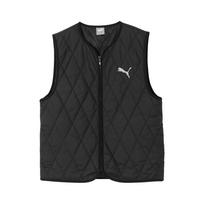 Puma Urban Padded Gilet Solid Color Sports Zip Brand Logo Vest Men Gilets Black 686338-01 M