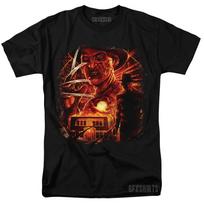 Freddy Krueger Nightmare on Elm Street Horror Holloween Movie Graphic T-Shirt 4XL