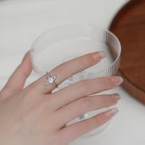 Planet Saturn Open Ring Female Full Diamond Zircon Niche Design A Cold Wind Index Finger Ring Adjustable opening