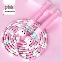 WEZHO Children's Cat Head Soft Bead Jump Rope rožinė