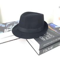 Men's Retro British Wool Jazz Hat - Autumn/Winter Warmth with a Small Brim One Size juoda
