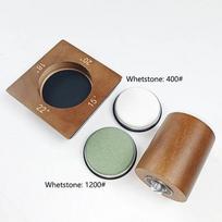 4 Angles Rolling Knife Sharpener Whetstone Diamond Kitchen Professional Knife Sharpening Tool Magnetic Suction Non-slip S žalia