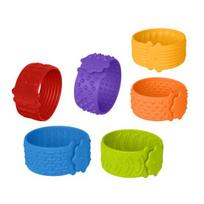 6Pcs Sensory Slap Bracelet Fidget Toy Anxiety Relief Silicone Textured Bracelet Focus Aid Decompression Toy Stocking Stuffers Party Favors