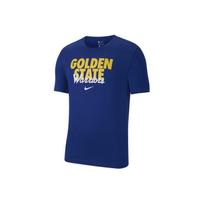 Nike Golden State Warriors Dri-FIT NBA Short Sleeve T-Shirt Men Tops Blue CK8954-495 M blue