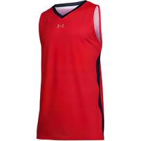 Under Armour Patterned Knit Training Basketball Vest Men Tops Red 21500107-600 L