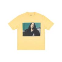 Palace Wise Up Disaster Artist James Franco Print Short Sleeve T-Shirt Unisex Tops Yellow P17TS010 L