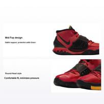 Nike Kyrie 6 Bruce Lee vidutinio aukščio krepšinio bateliai Vaikams Snieglentės Batai Juodi Raudoni CW3042-600 37.5 black