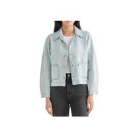 Levis Solid Color Comfortable Button-Up Long Sleeve Denim Jacket Women Jackets Light-Blue A7440-0003 S