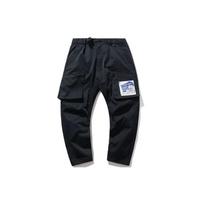 Li Ning X Tide Collaboration Reverse Five Sports Basketball Series Loose Cargo Sports Long Pants Men bottoms Standard-Black AKXP335-2 M