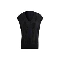 Adidas Originals Distressed Knit Vest Women Tops Black IW0263 M