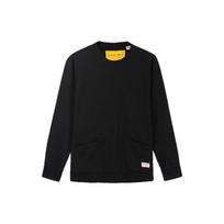 Levis Solid Label Cotton Crew Neck Long Sleeve Sweatshirt Men sweatshirt Black A0147-0001 S