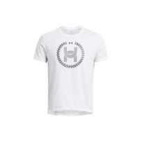 Under Armour UA Launch Crew Neck Printed Short Sleeve T-Shirt Men Tops White 1383233-100 XL white