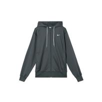 Nike Therma-Fit Solid Color Hooded Zipper Fleece Casual Long Sleeve Sweatshirt Men sweatshirt Green FB7116-338 L gray