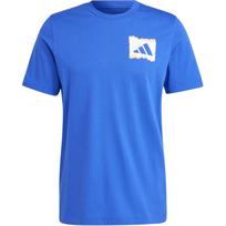 Adidas Mantra 11 G T Digital Print Logo Round Neck Short Sleeve T-Shirt Men Tops Half-Fluorescent-Blue IS9324 M