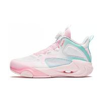 Anta Kids Wind Tunnel 2 Comfortable Shock Absorbing Durable Mid-Top Basketball Shoes Kids Basketball Shoes White Pink Blue A312341115-2 37